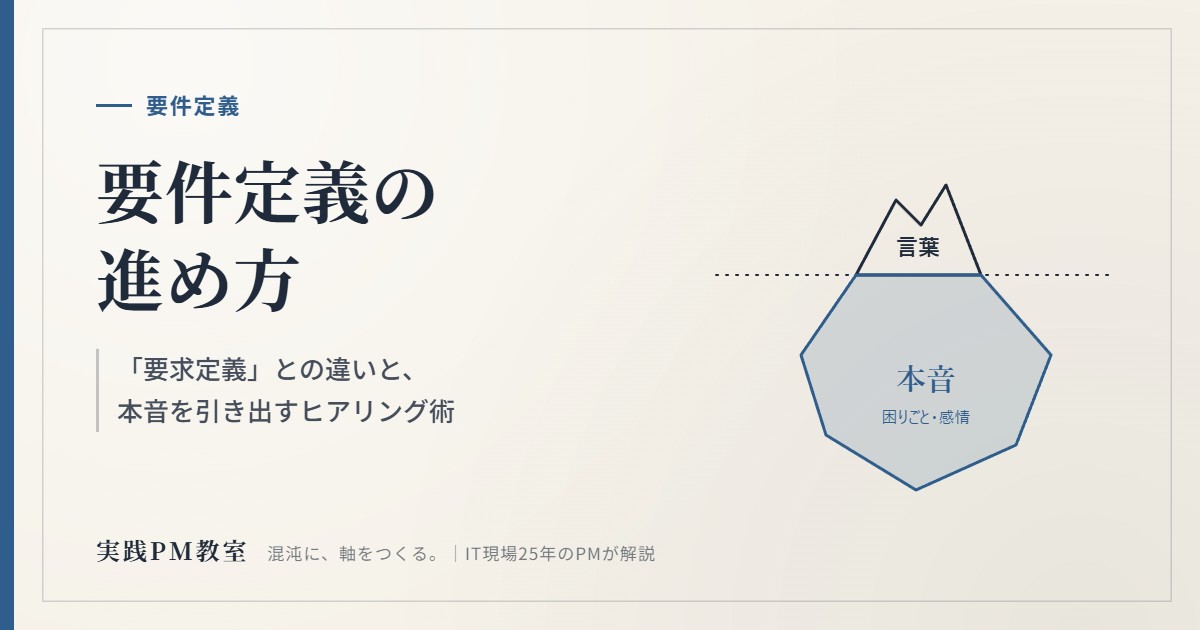 要件定義の進め方